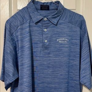 Rosemary Beach Blue Men's Polo Shirt